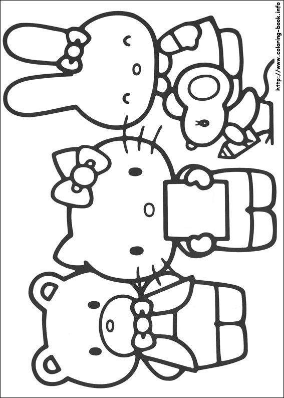 Hello Kitty coloring picture